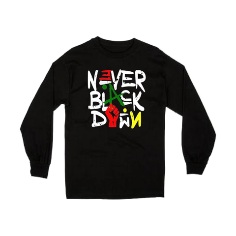 NEVER BLACK DOWN®️ CREW NECK SWEAT SHIRT